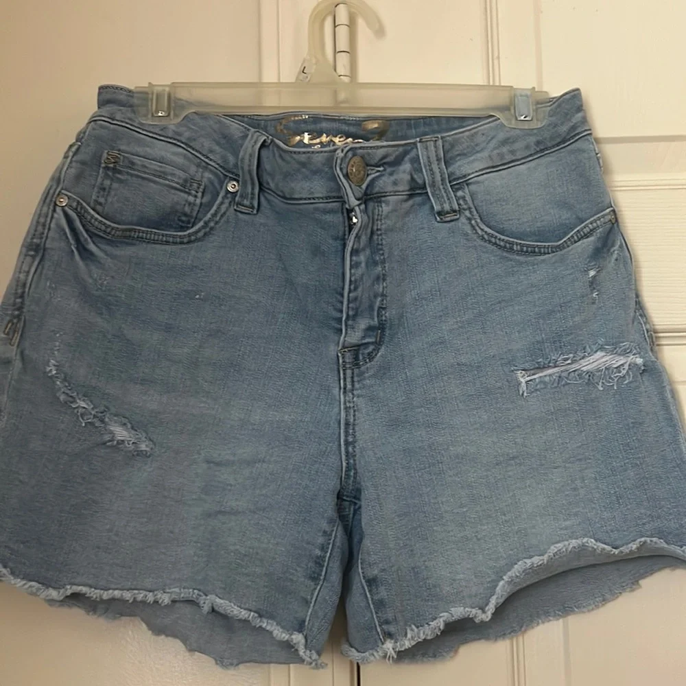 Women Seven Denim Distressed Shorts - Picture 1 of 12